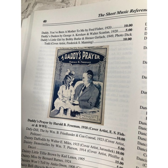 Table Book Sheet Music Reference & Price Guide Second Edition Guiheen Pafik 1998 - Picture 6 of 13
